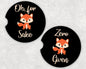 Car Coaster Set - For Fox Sake / Zero Fox Given