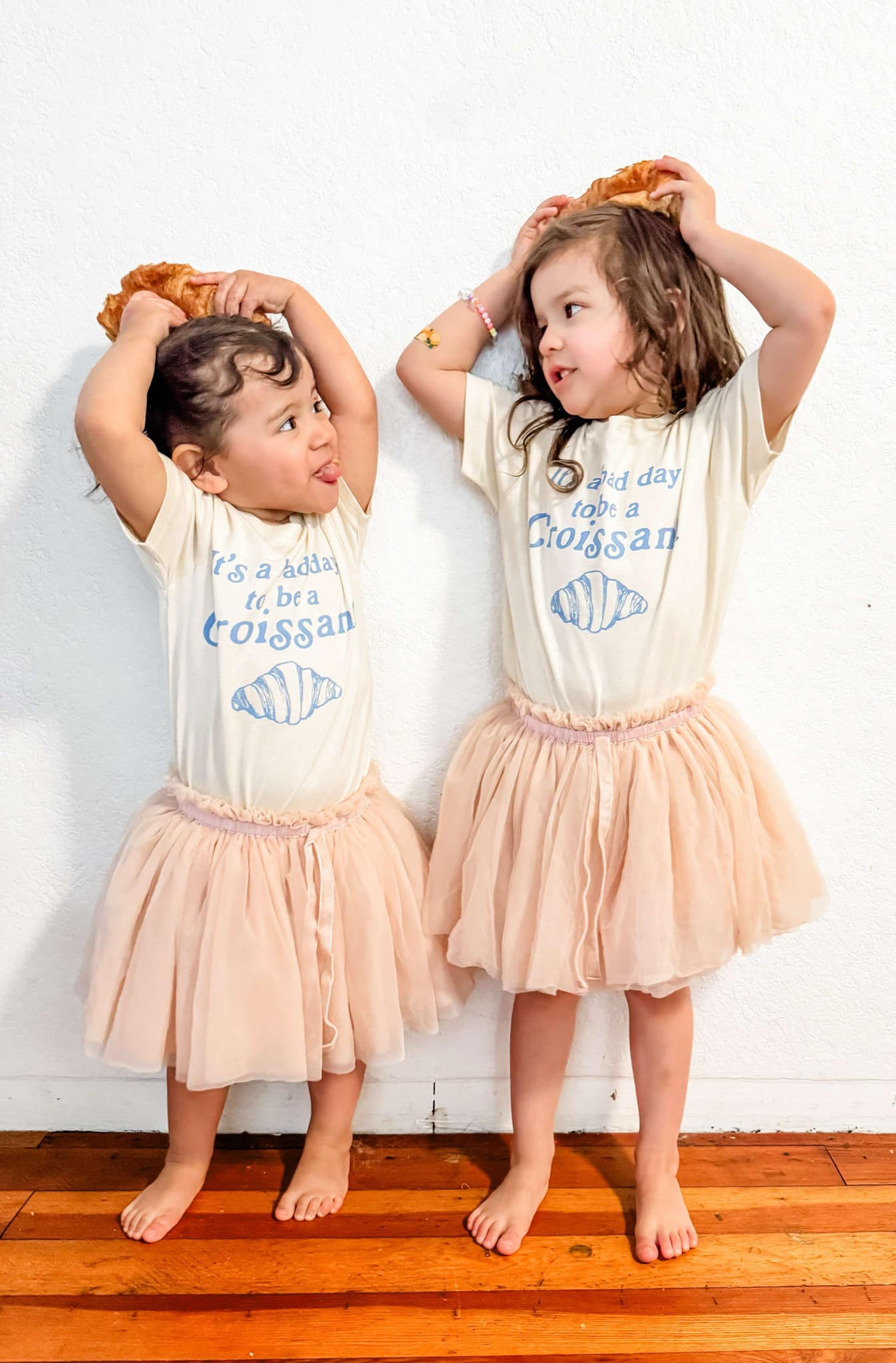 Funny Kids T-Shirt | Bad Day for Croissants Tee | Food Lover Shirt