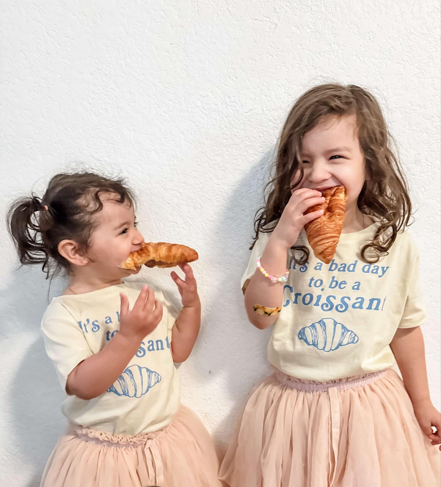 Funny Kids T-Shirt | Bad Day for Croissants Tee | Food Lover Shirt