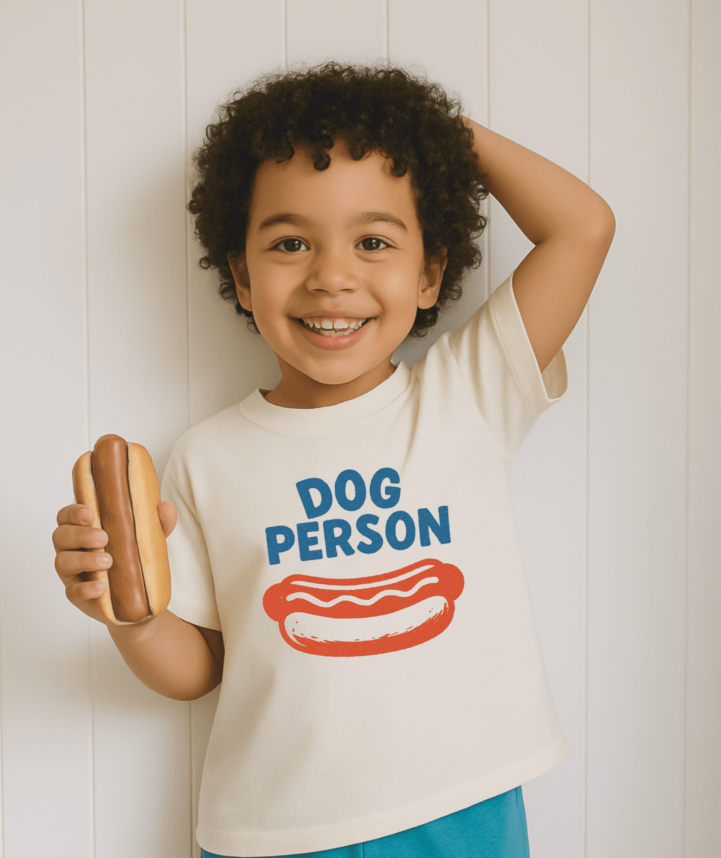 Funny Kids T-Shirt | Dog Person Summer Hot Dog Tee | 4th of July Shirt