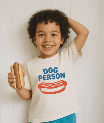 Funny Kids T-Shirt | Dog Person Summer Hot Dog Tee | 4th of July Shirt