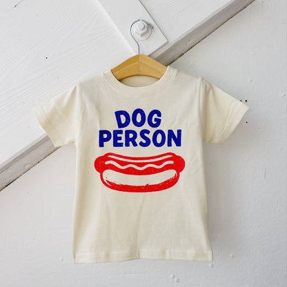 Funny Kids T-Shirt | Dog Person Summer Hot Dog Tee | 4th of July Shirt