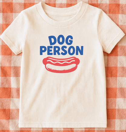 Funny Kids T-Shirt | Dog Person Summer Hot Dog Tee | 4th of July Shirt