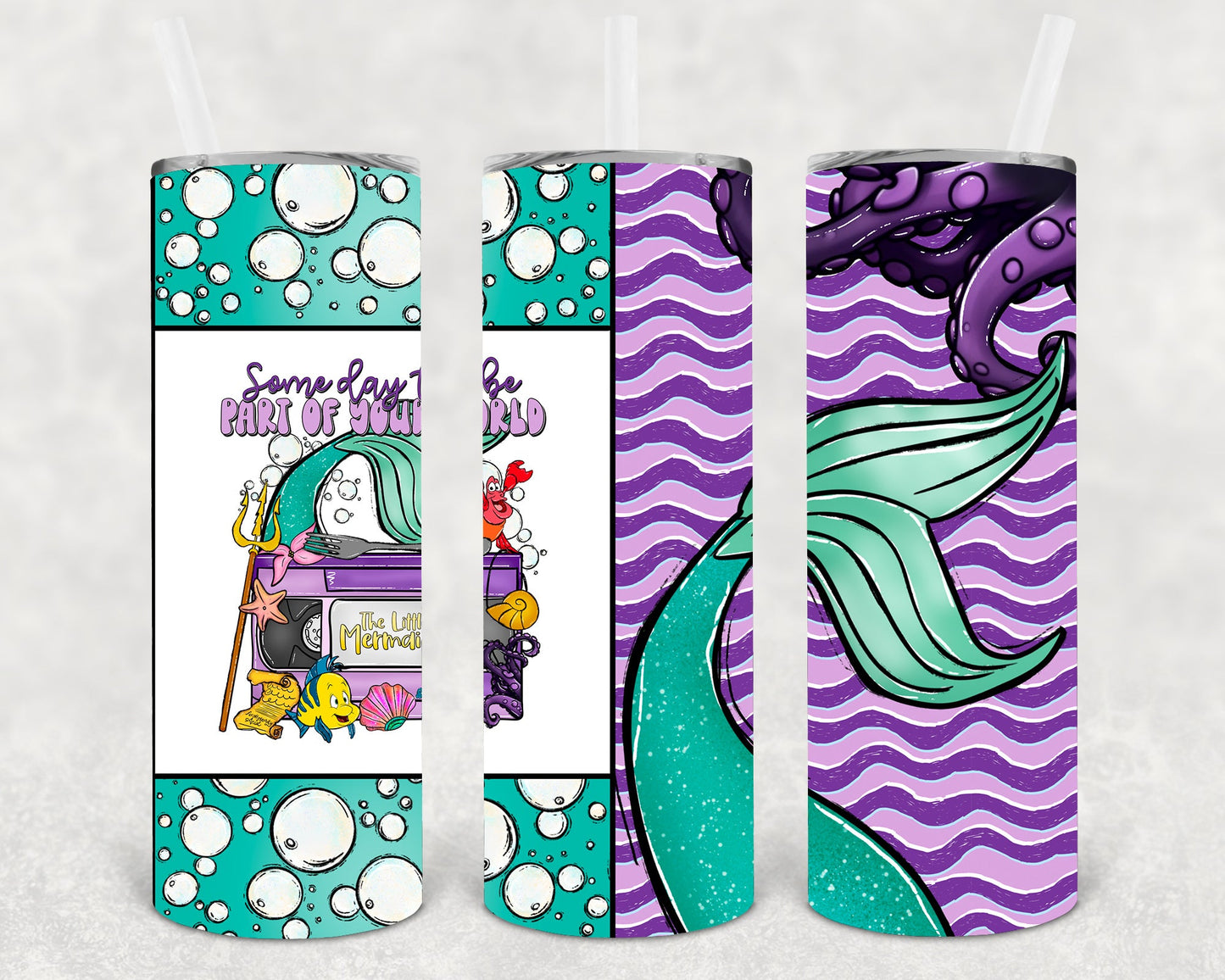 Some Day I'll Be Part of Your World 20 oz Skinny Tumbler