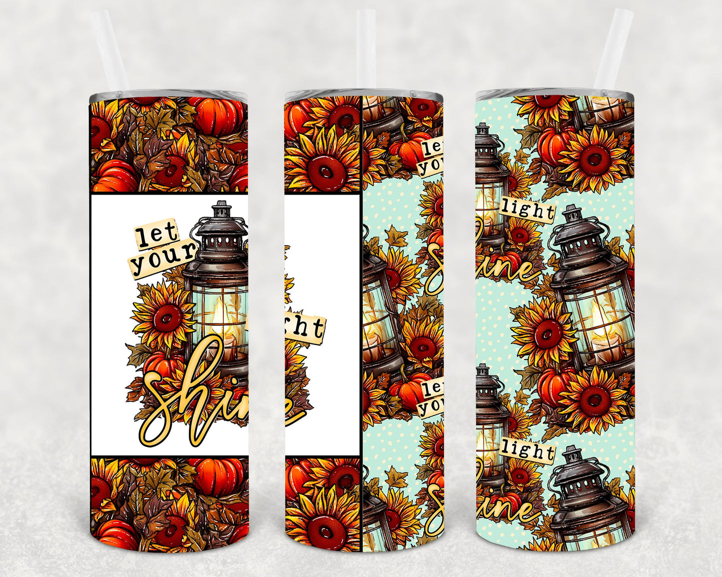 Let Your Light Shine 20 oz Skinny Tumbler