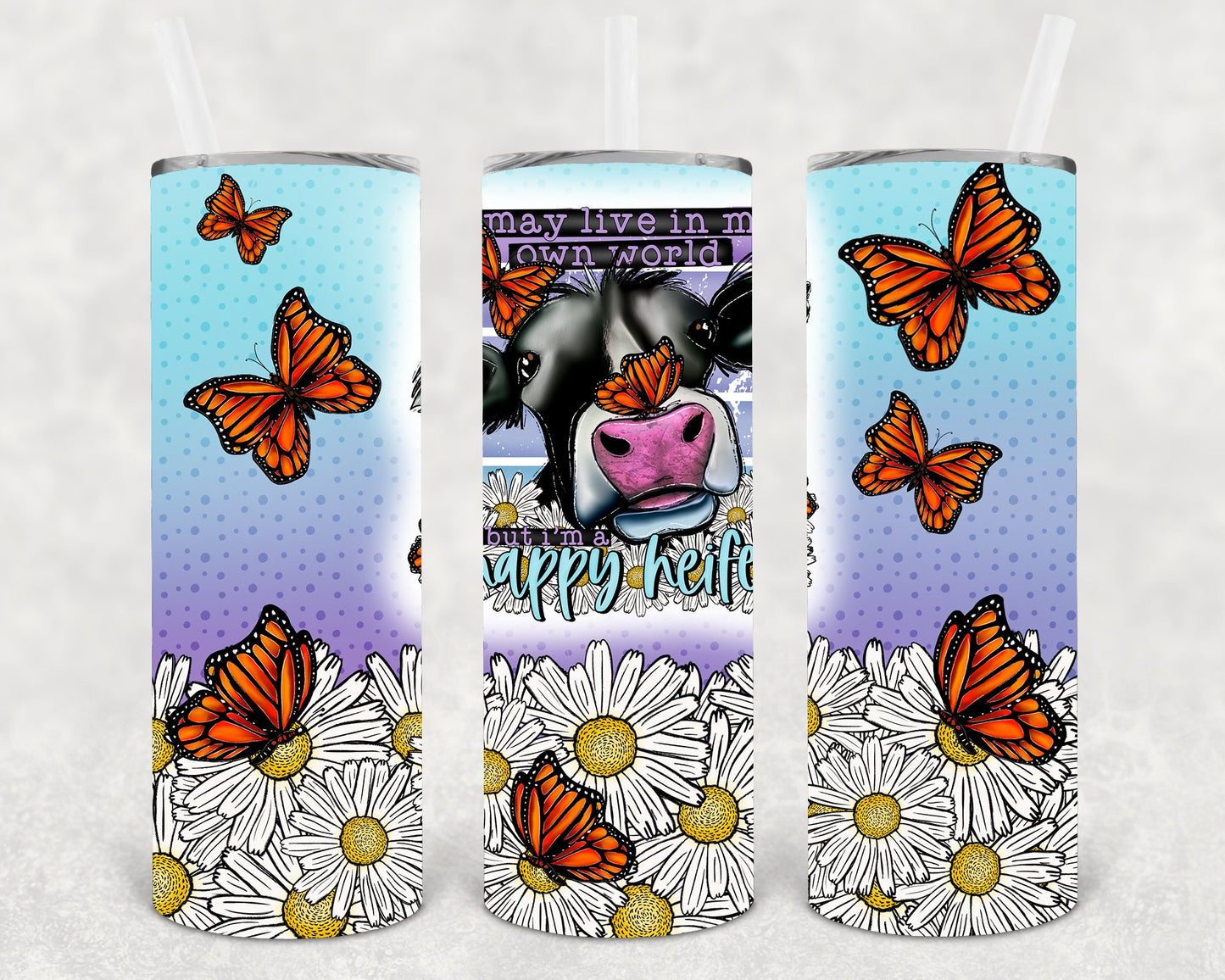 I May Live in My Own World 20 oz Skinny Tumbler