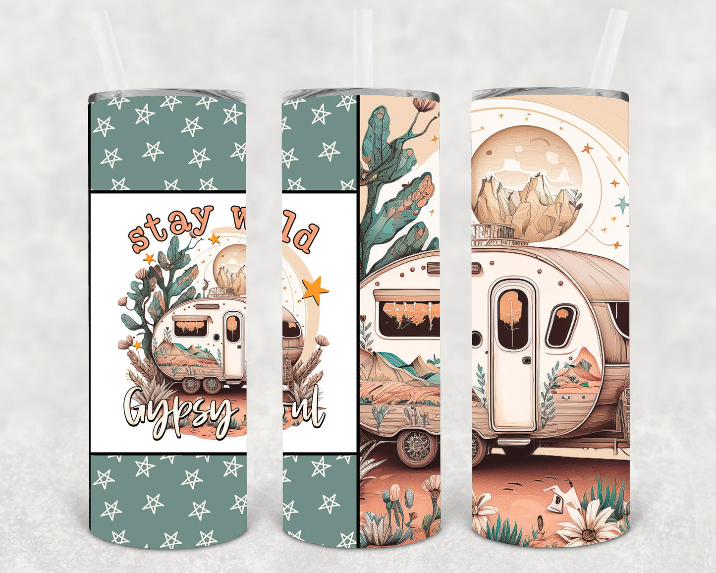 Stay Wild Gypsy Soul 20 oz Skinny Tumbler