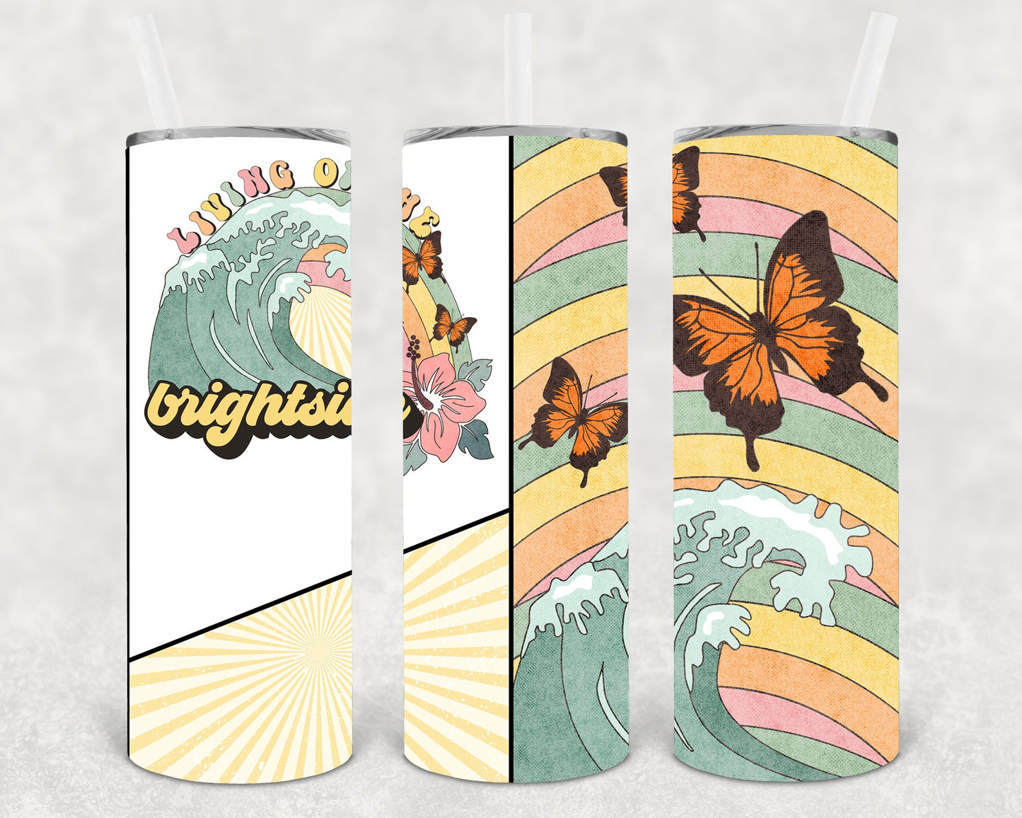 Living on the Brightside 20 oz Skinny Tumbler