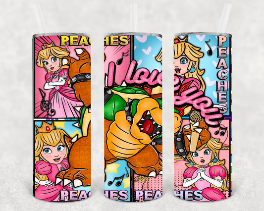 Peaches 20 oz Skinny Tumbler