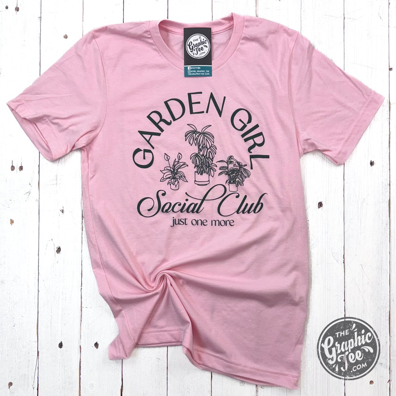 Garden Girl Social Club Short Sleeve Crew Neck Tee