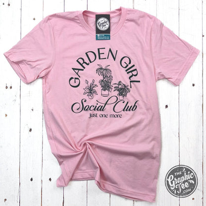 Garden Girl Social Club Short Sleeve Crew Neck Tee