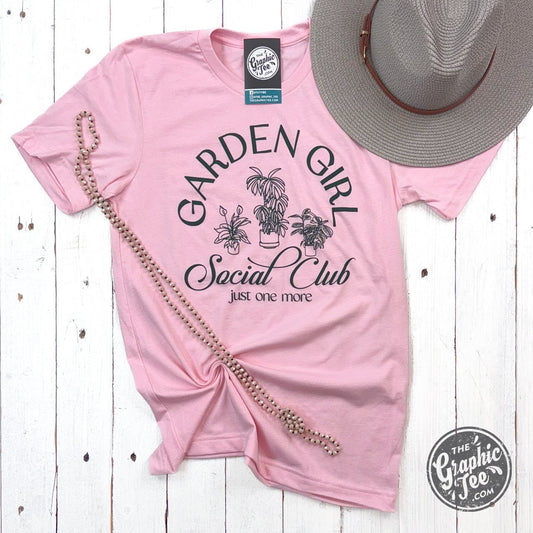 Garden Girl Social Club Short Sleeve Crew Neck Tee