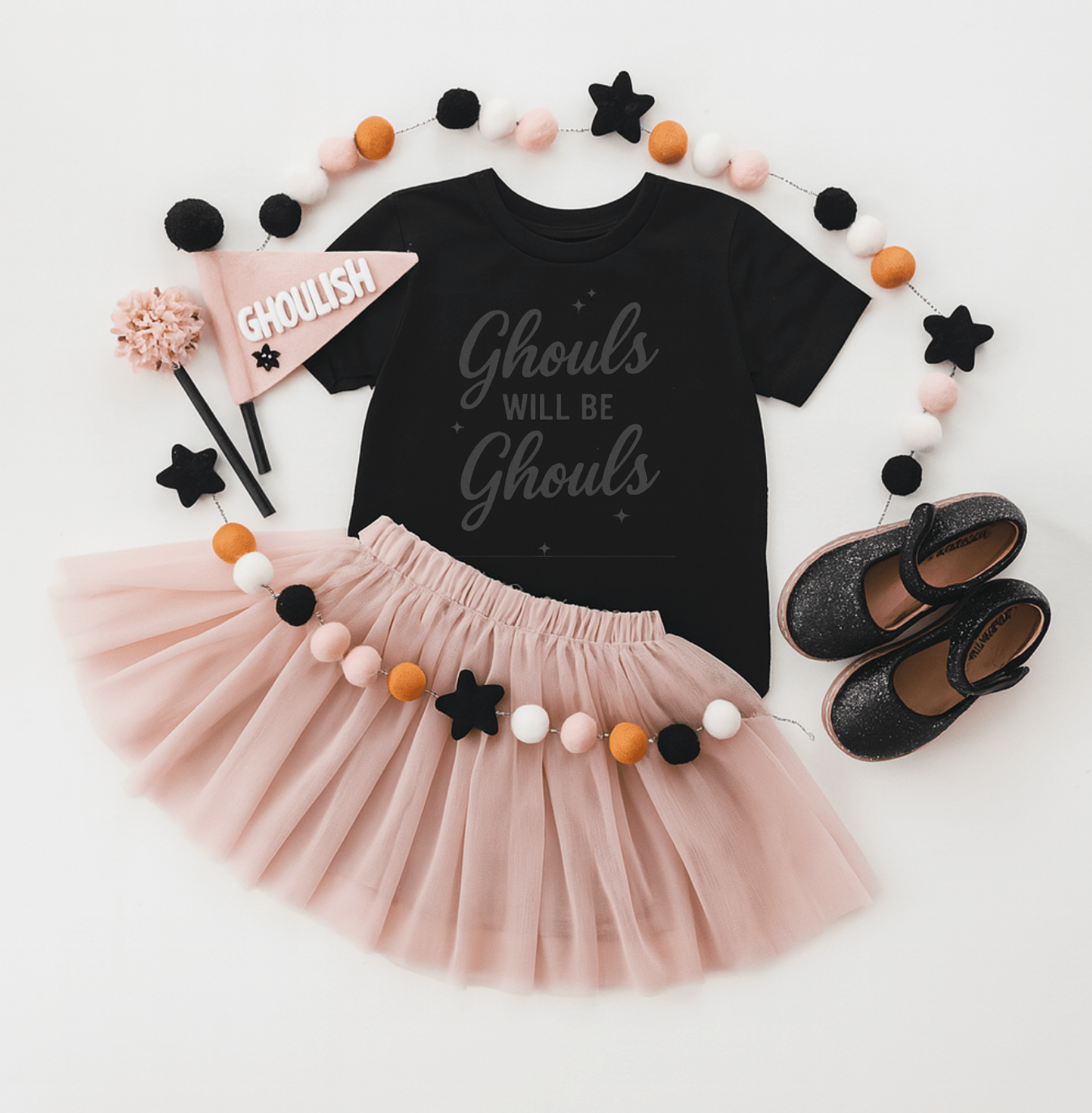 Ghouls Will Be Ghouls, Black Halloween Tee