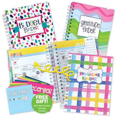 NEW! Dream Gift Bundle | 2027-28 Reminder Binder® Planner, Gratitude Journal & Budget Binder