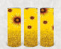Golden Sunflowers 20 oz Skinny Tumbler