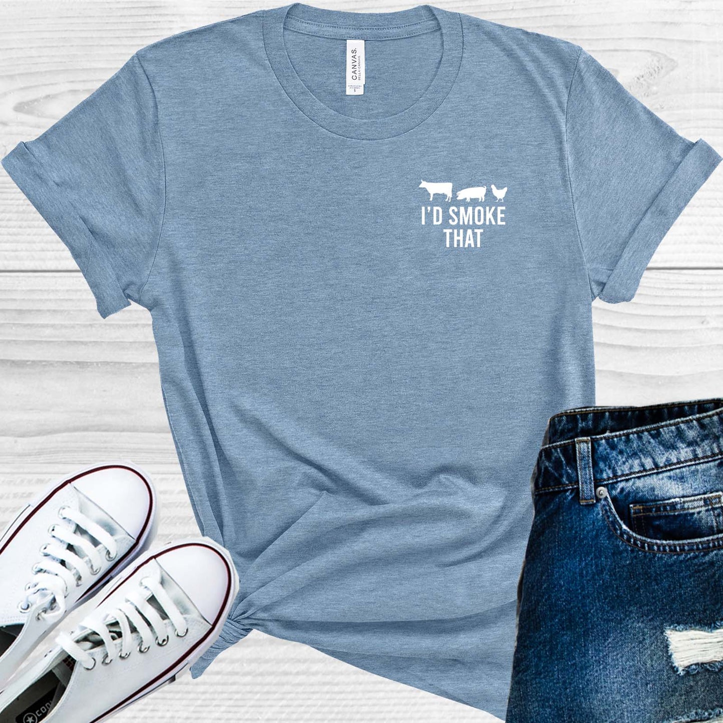 I'd Smoke That Pocket Graphic Tee