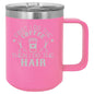 First I Do the Coffee Then I Do the Hair 15 oz Polar Camel Coffee Mug with Sliding Lid