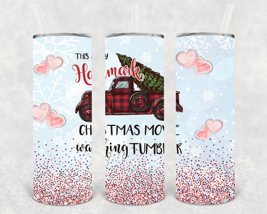 This is My Christmas Movie Watching Tumbler 20 oz Skinny Tumbler