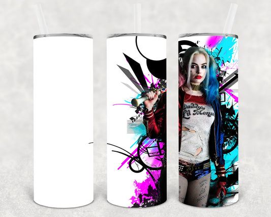 Harley Quinn 20 oz Skinny Tumbler