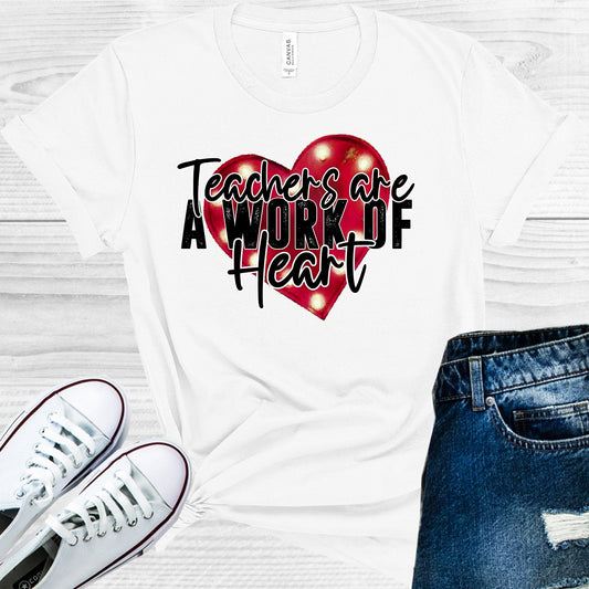 Teachers are a Work of Heart Graphic Tee