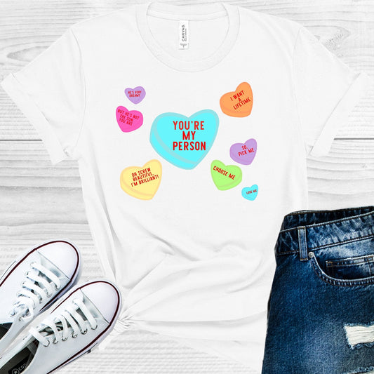 Grey's Anatomy Valentine Hearts Graphic Tee
