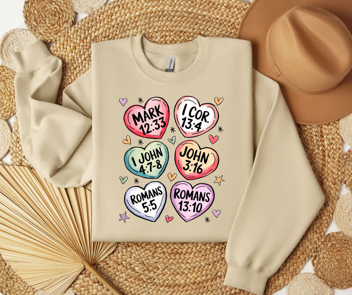 Bible Verse Heart SWEATSHIRT.