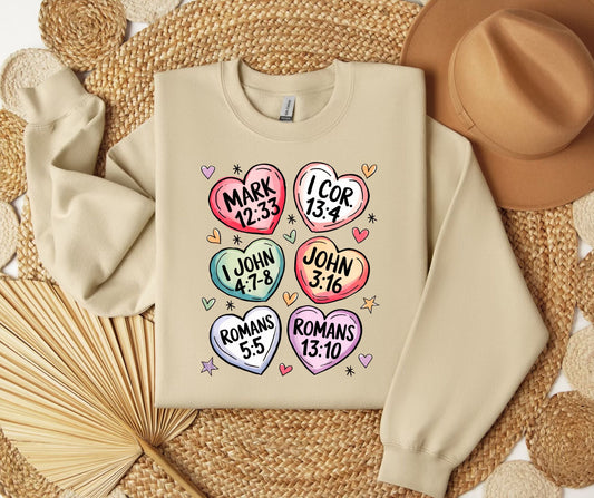 Bible Verse Heart SWEATSHIRT.