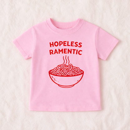 Hopeless RAMENtic tee, Valentines Tee for Kids
