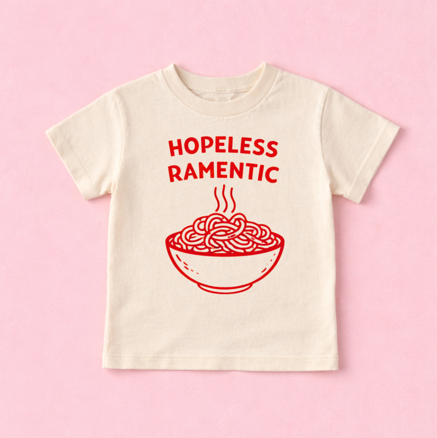 Hopeless RAMENtic tee, Valentines Tee for Kids