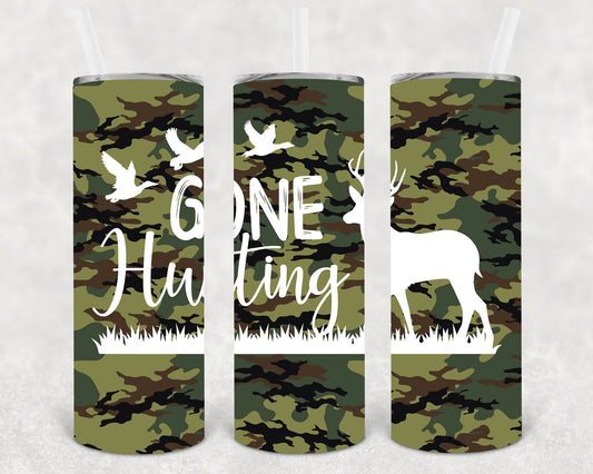 Gone Hunting 20 oz Skinny Tumbler