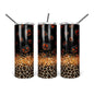 Pumpkins and Leopard 20 oz Skinny Tumbler