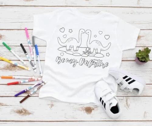 Be My Valentine Coloring Tee