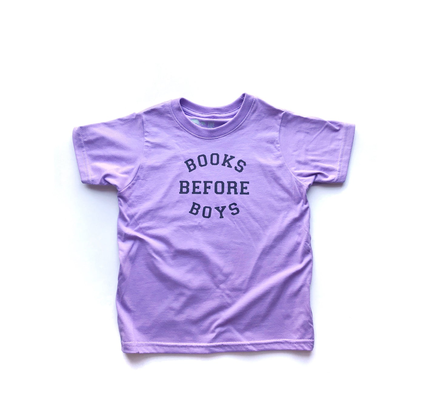 Purple Books Before Boys Tee
