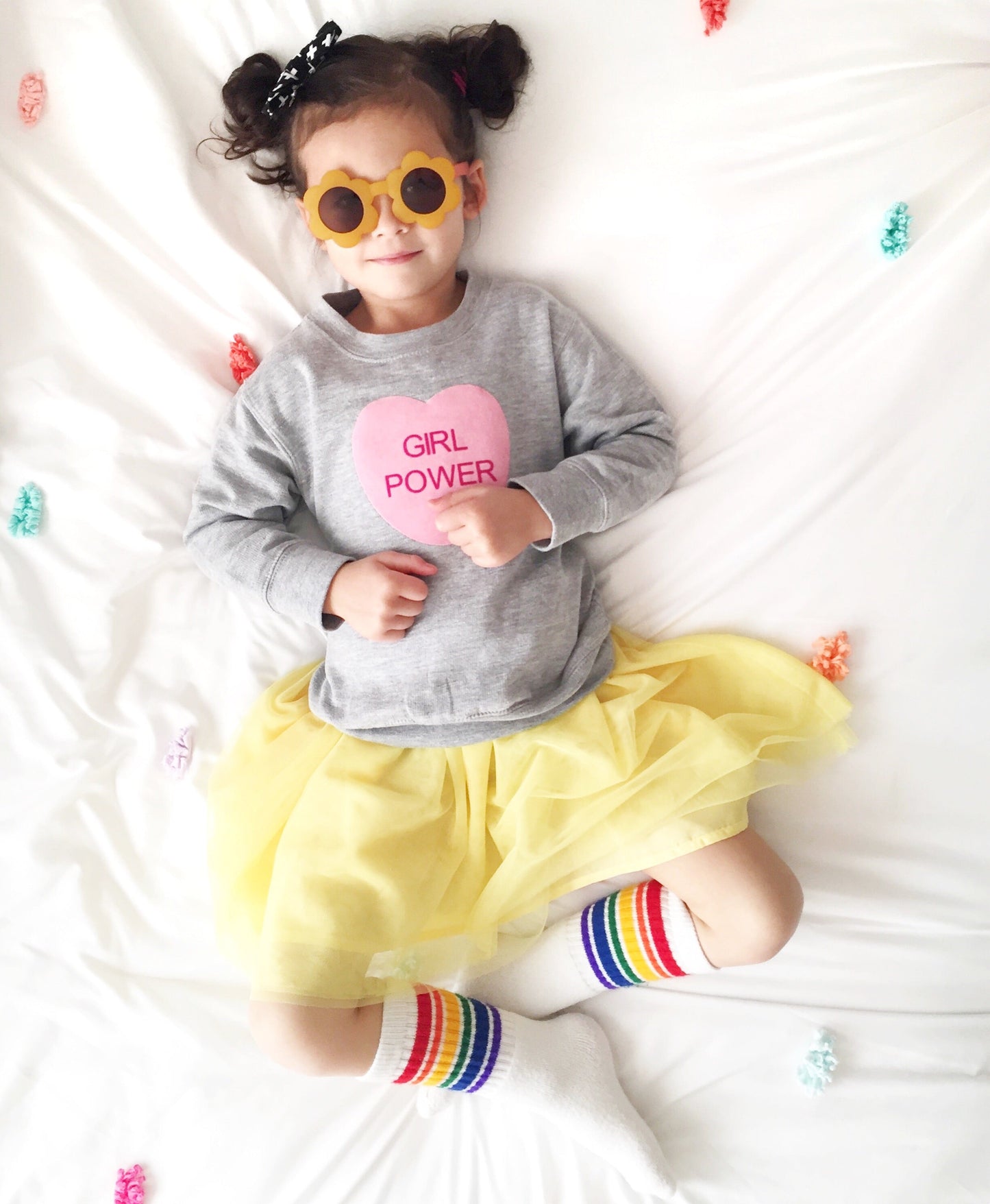 Girl Power Conversation Heart Crewneck