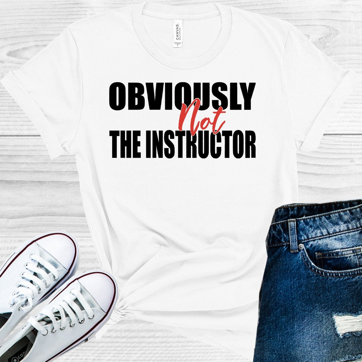 Obviously Not the Instructor Graphic Tee