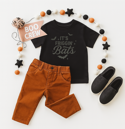 It's Friggin' Bats, Black  Halloween Tee