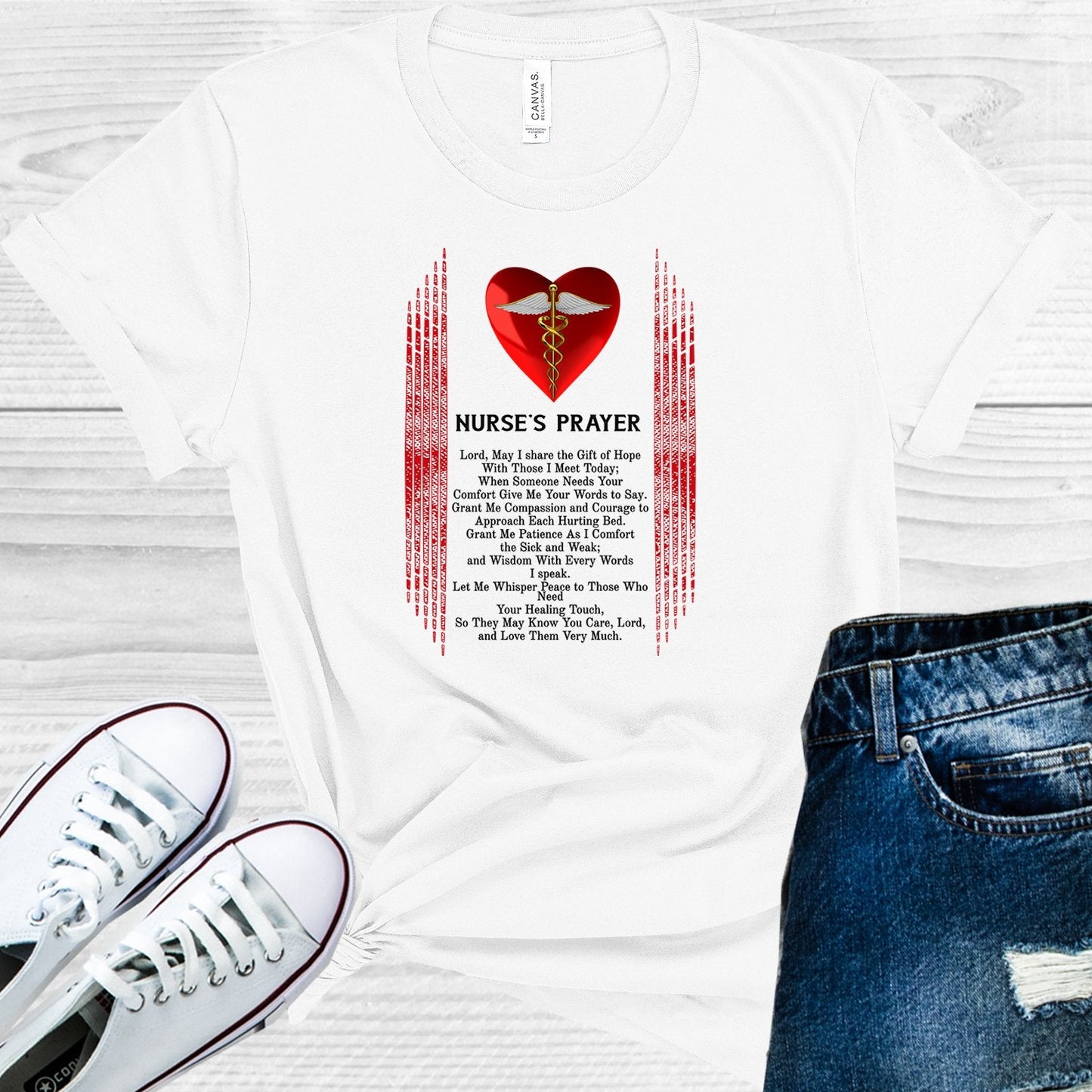 Nurses's Prayer Graphic Tee