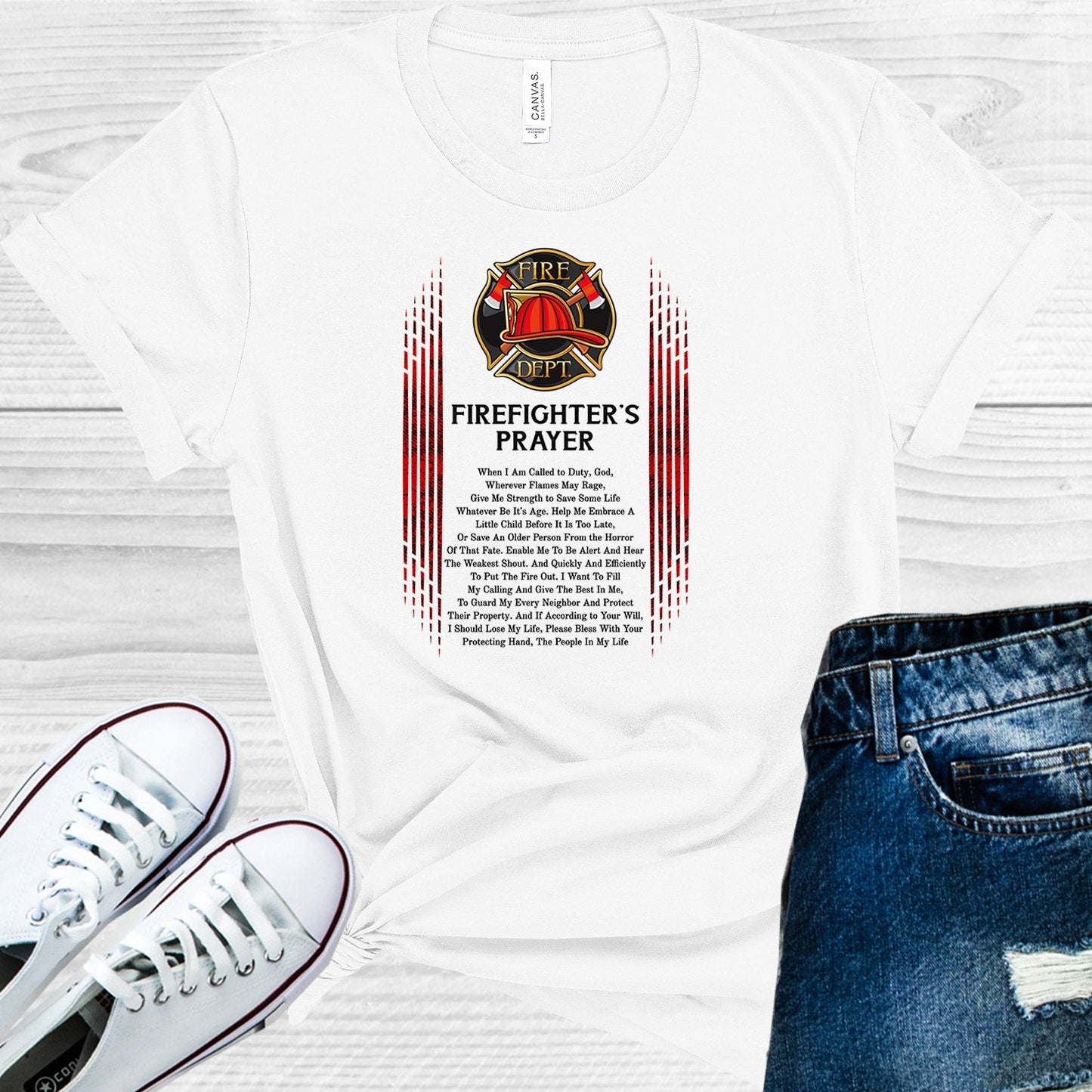 Firefighter's Prayer Graphic Tee