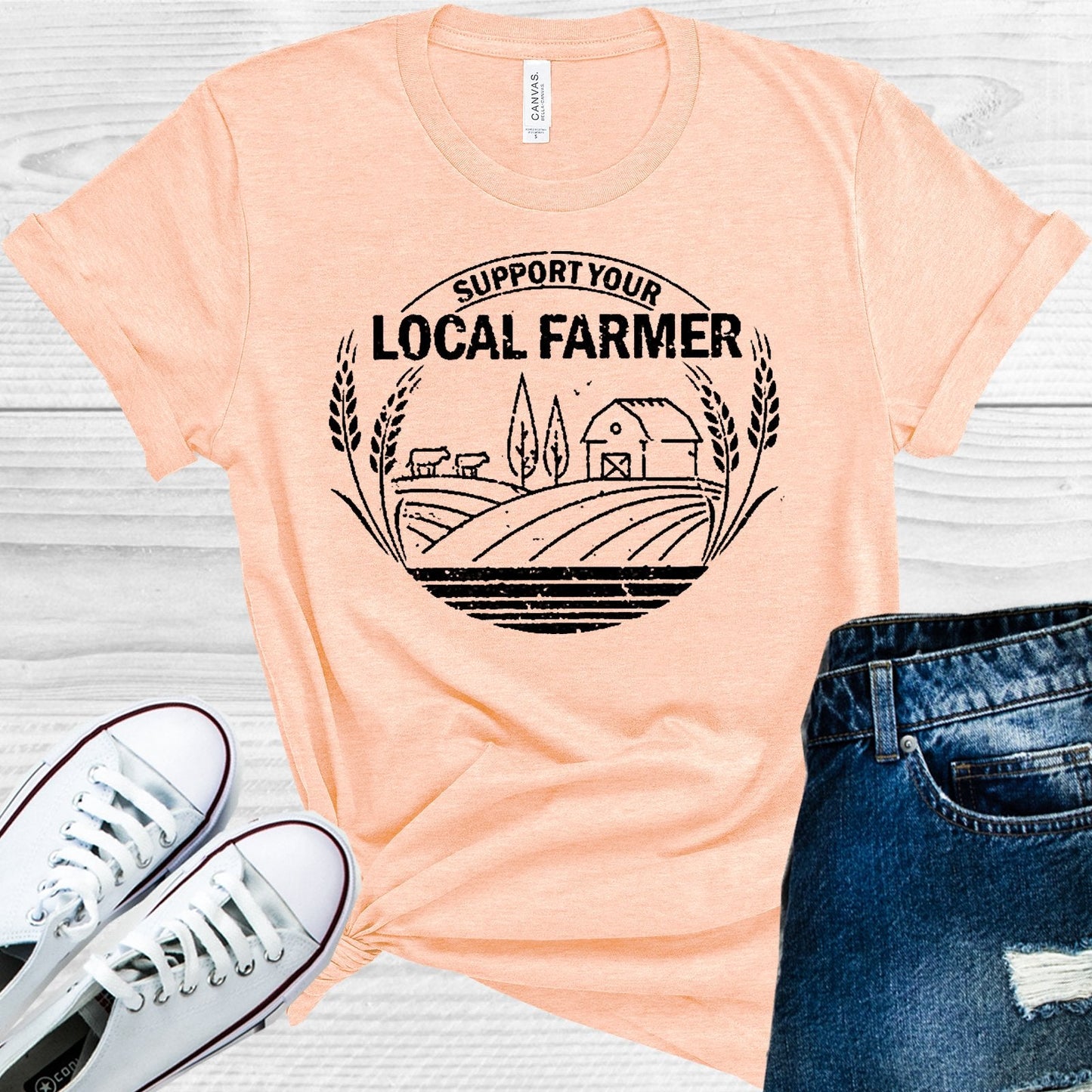 Support Your Local Farmer Graphic Tee