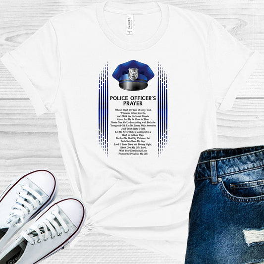 Police Officer's Prayer Graphic Tee