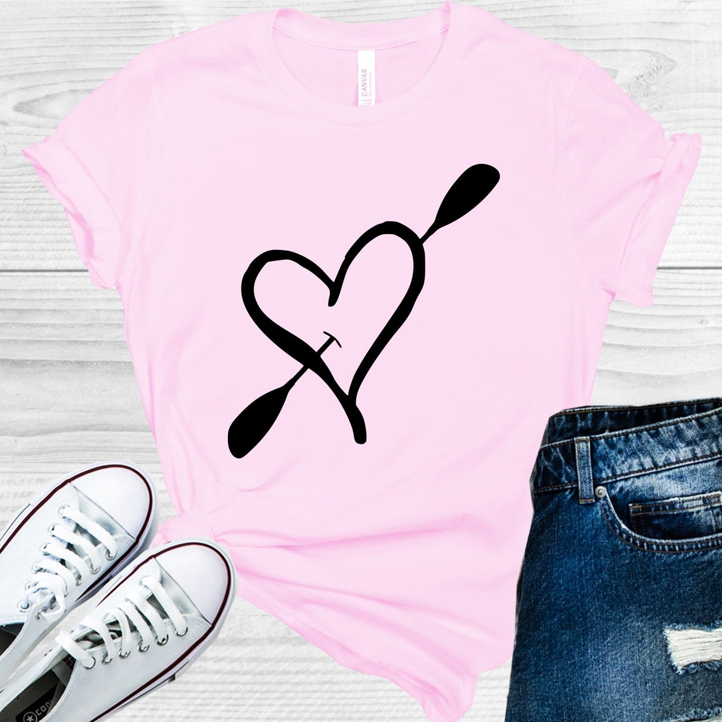 Kayak Heart Graphic Tee