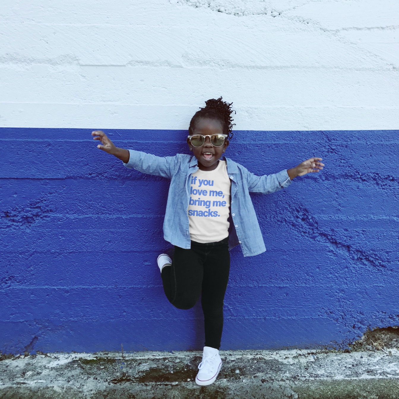 If you love me, bring me snacks graphic tshirt for kids and adults