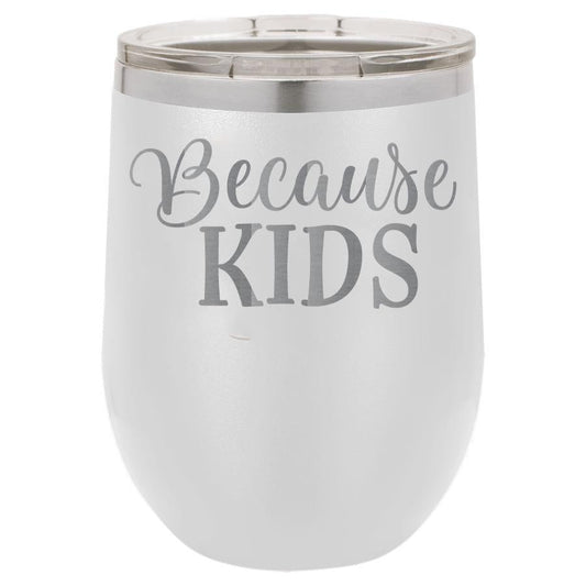 Because Kids 12 oz Polar Camel Wine Tumbler