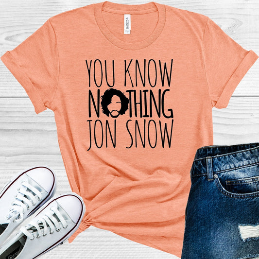 Game of Thrones: You Know Nothing Jon Snow Graphic Tee