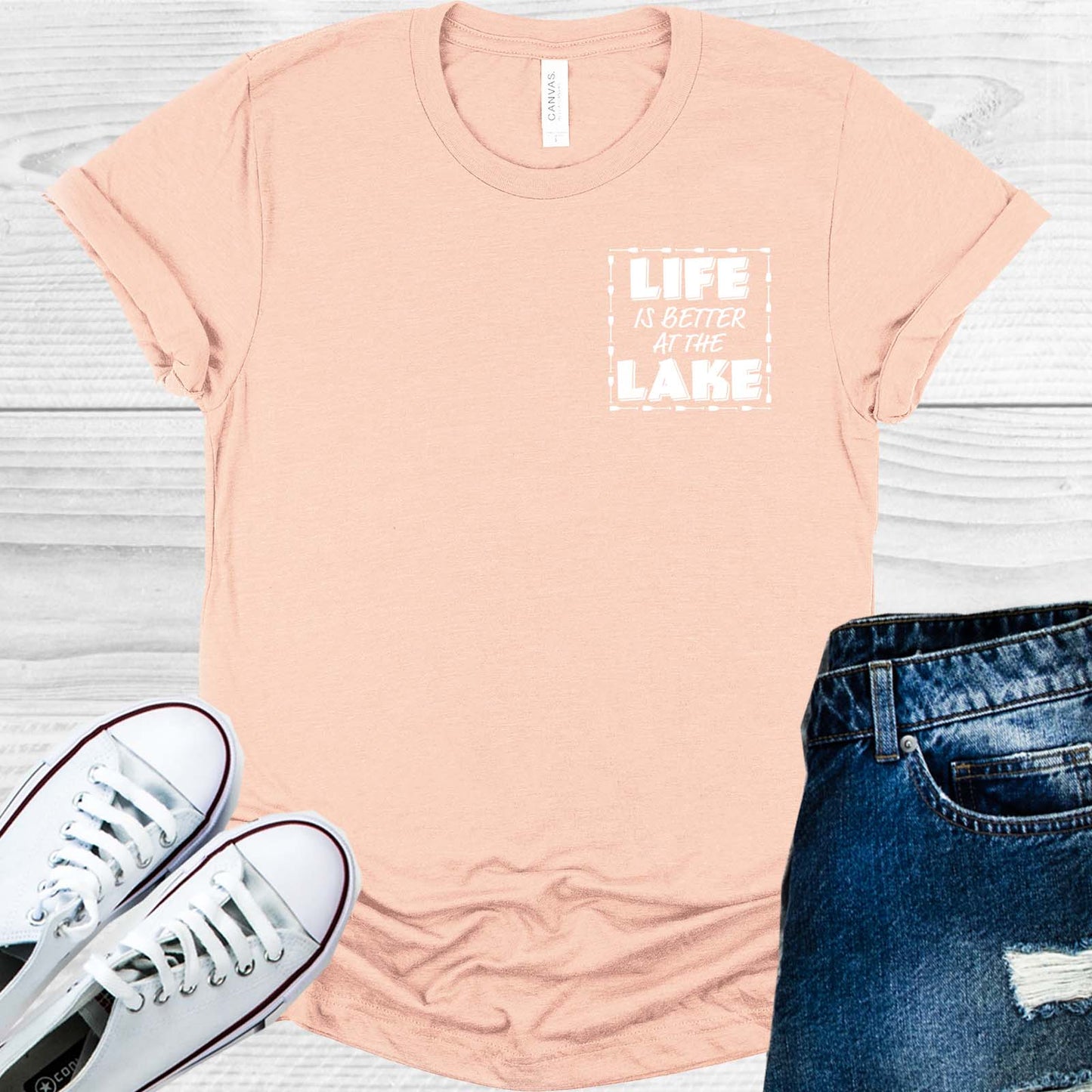 Life is Better at the Lake Pocket Graphic Tee