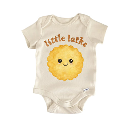 Latke Jewish Hanukkah Newborn Baby Bodysuit