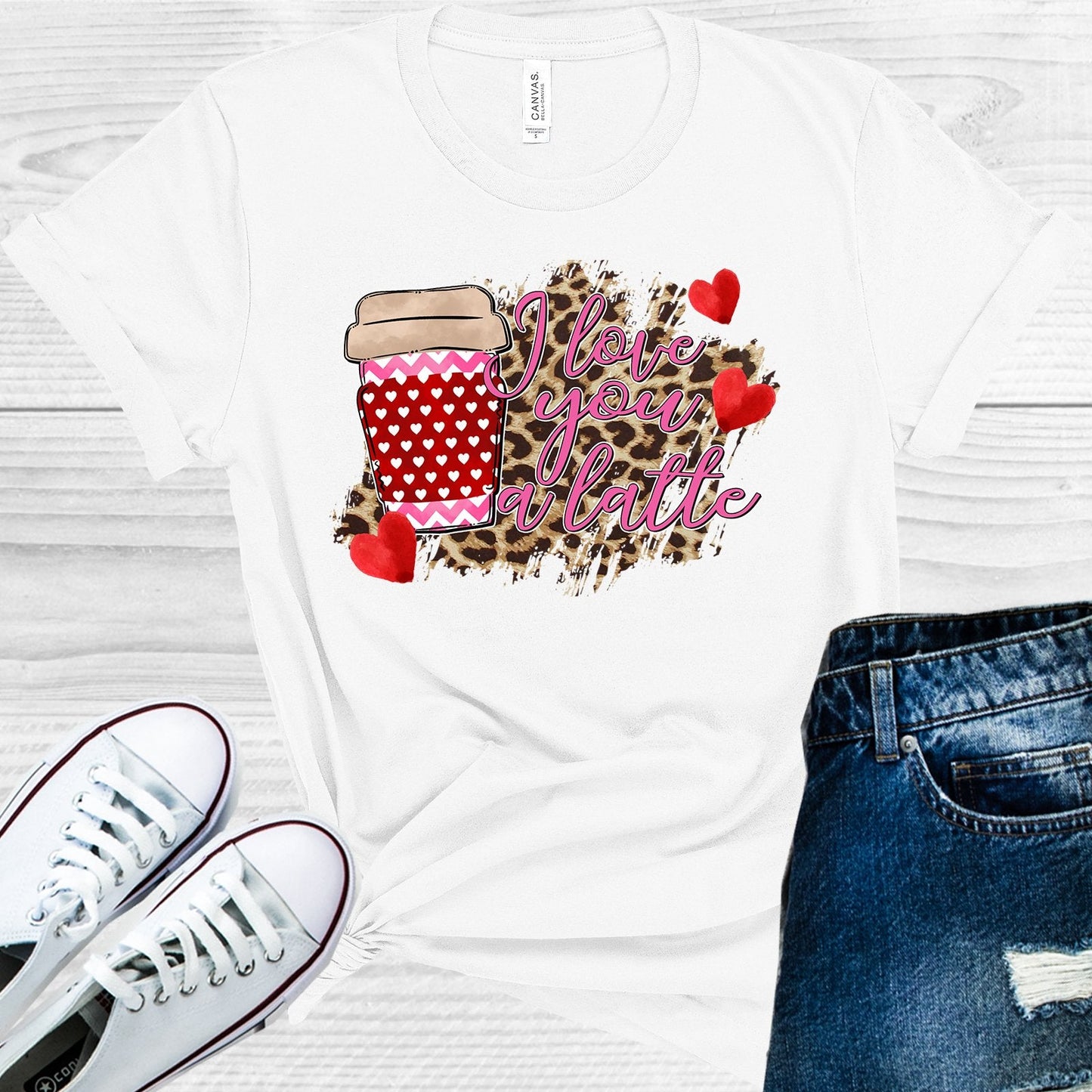 I Love You a Latte Graphic Tee