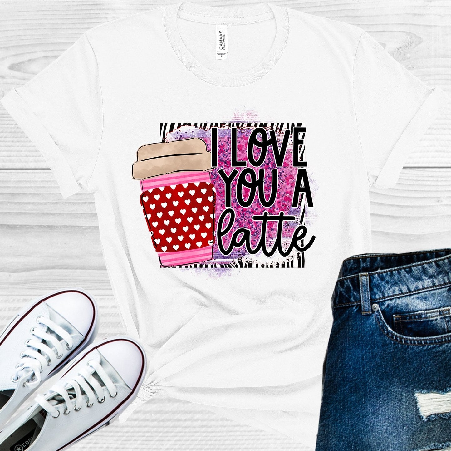 I Love You a Latte Graphic Tee
