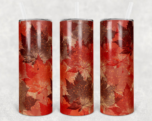 Autumn Leaves 20 oz Skinny Tumbler
