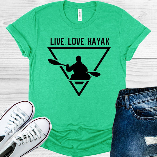 Live Love Kayak Graphic Tee